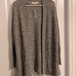 Loft open cardigan M nwt